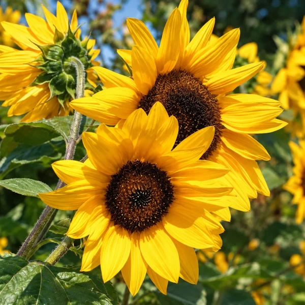 Soleil cœur noir