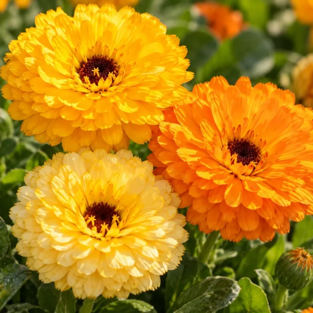 Souci double des jardins : photo d’illustration