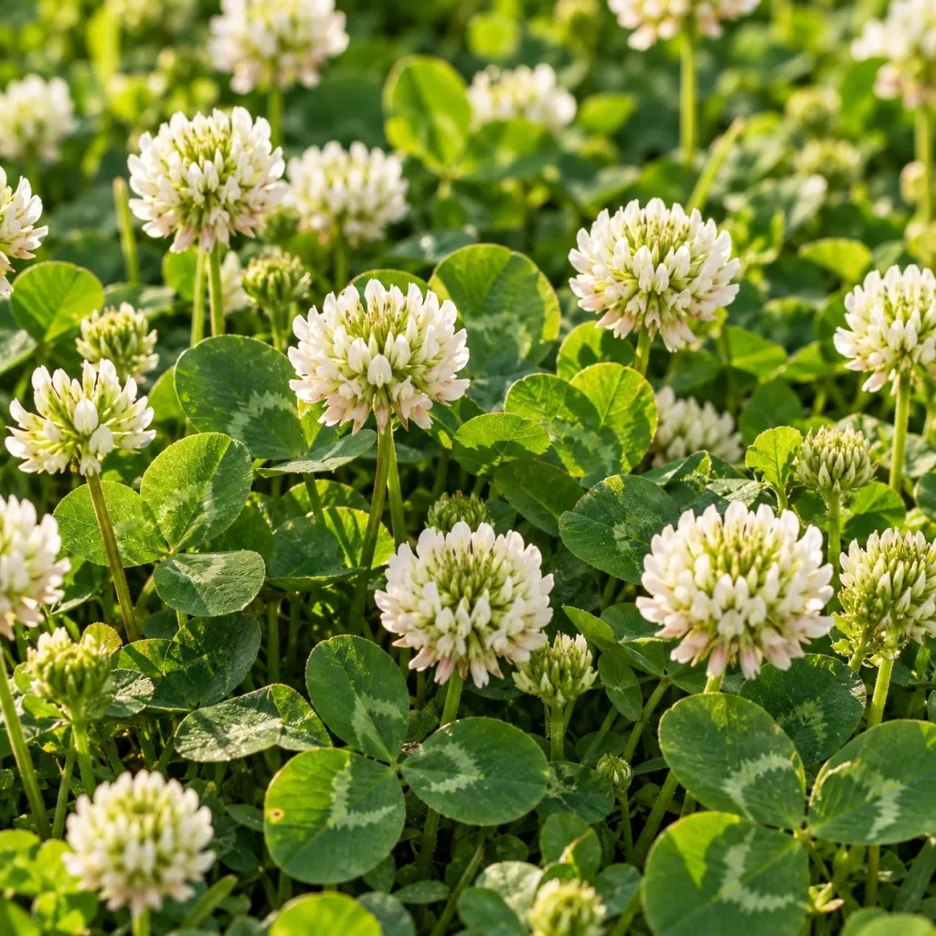Trèfle blanc, engrais vert et fourrager : photo d’illustration