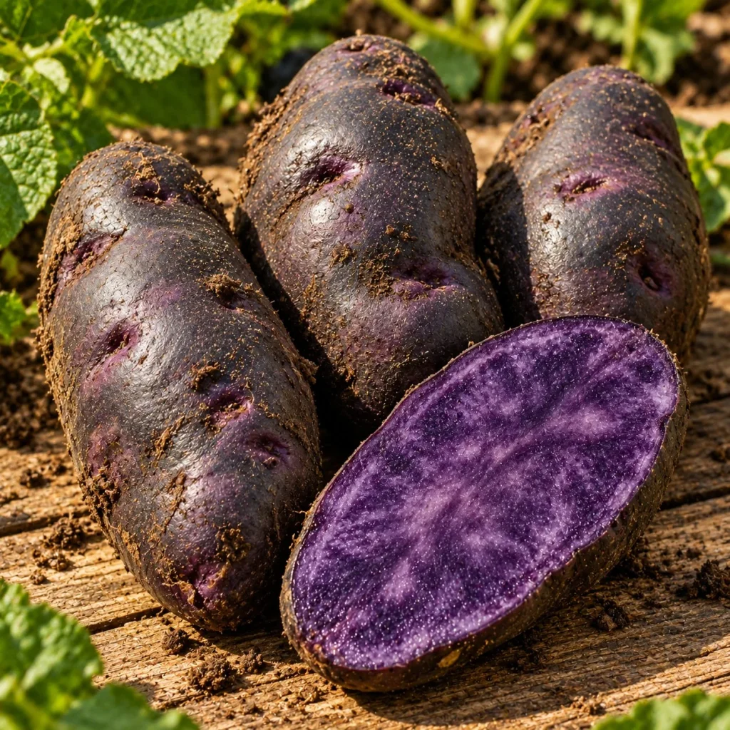 Vitelotte 25 plants : photo d’illustration